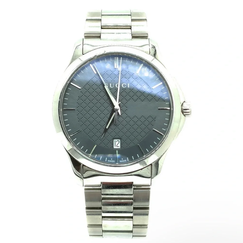 Auth Gucci Watch 126.4 40mm Men's Grays X Silver 3715353